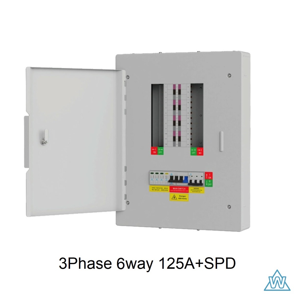 Wced 3 Phase 6way Dist-Board, SPD.⨈WTPN06-125SP