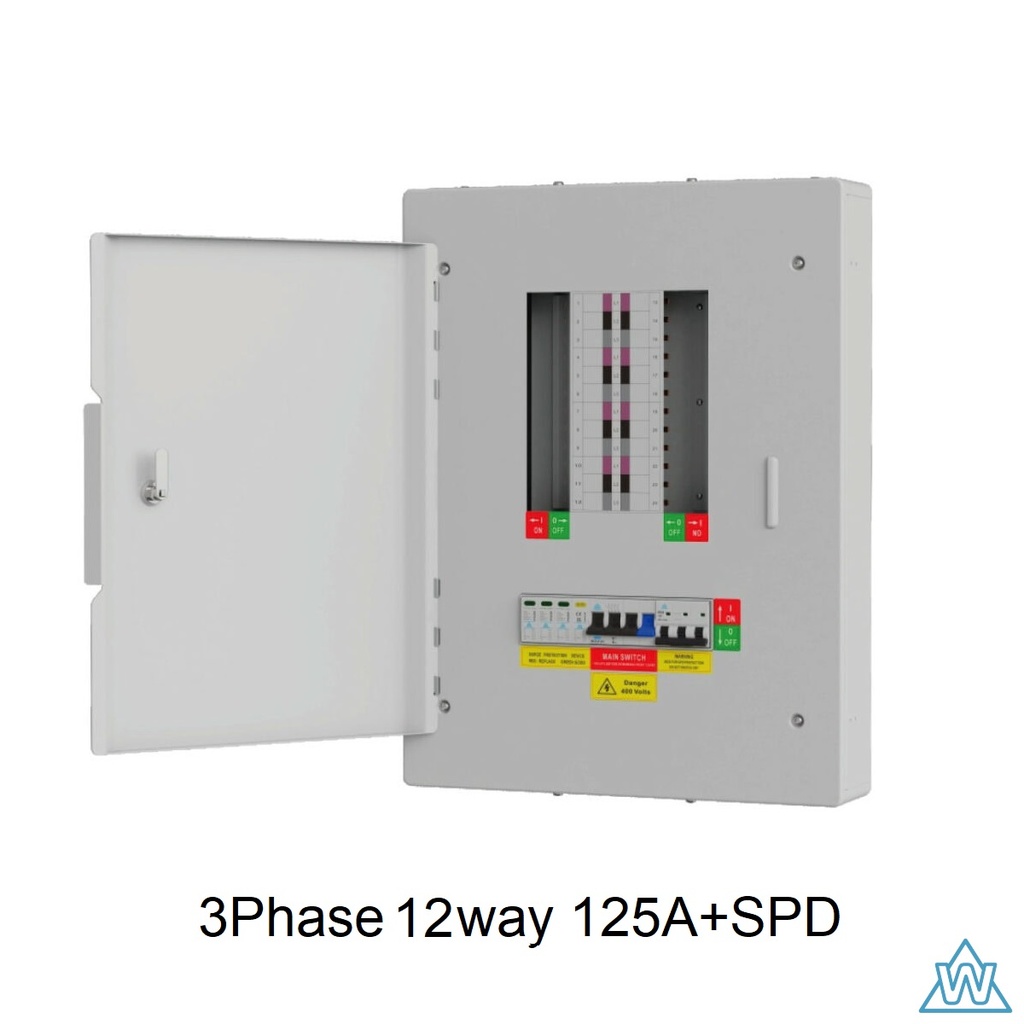 Wced 3 Phase 12way Dist-Board, SPD.⨈WTPN12-125SP