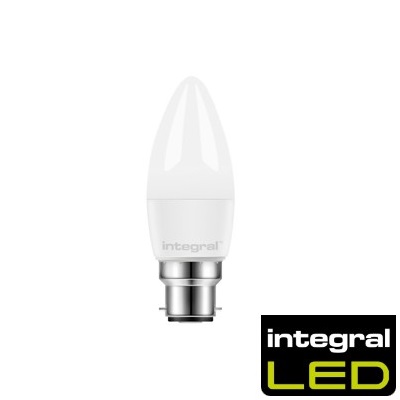 [291CB2N5.5.5w] Candle Bc Dimm 5000k 4.9w intG ILCANDB22DF027