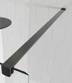 Glass To Wall Bracing Bar Matt Black