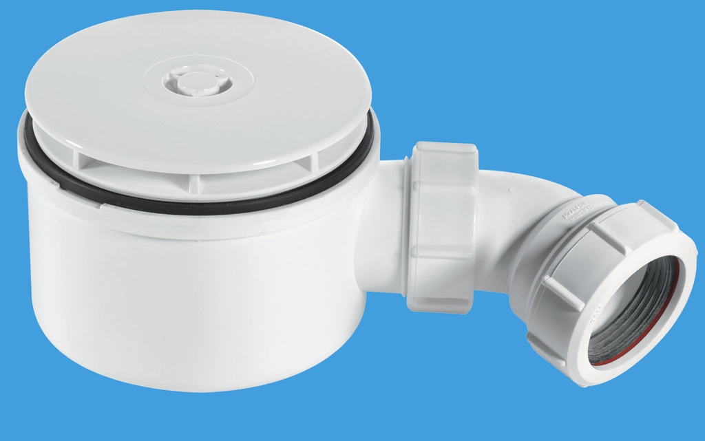 Shower Waste/Trap Large Dome 70h xWhitex🅼ᶜST90WH10-70