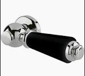 Burlington Cistern Lever Black/Chrome