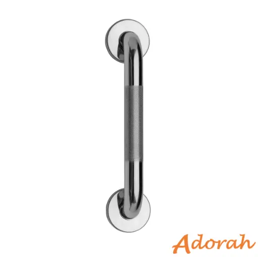 [48Cd.AP500641] Grab Bar 450 Stainless Anti Slip IncFixings