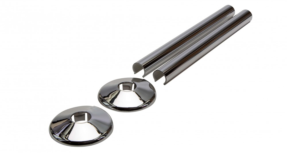 Pipe Sleeve and Cover Kits (Pair)15mm Chrome PDT-000858