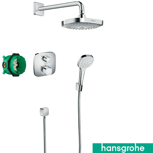 Croma Select E Shower Mixer Therm Conceal 2way Pk WH/CP