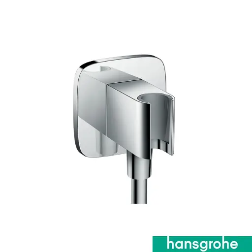 FixFit-PorterE Outlet-Holder Smooth-Sq.Chr