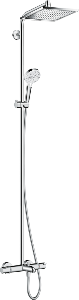 Crometta E Bath Shower Mixer Thermo EXP 3in1 Sq