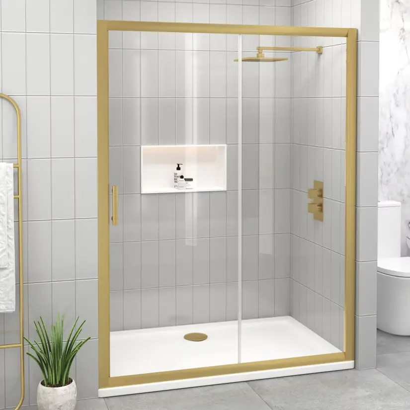 Sleek Slider 1350-1390 Brushed Brass