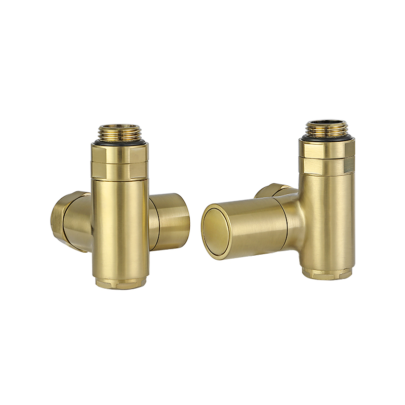 [11BRCJt.DFRVBBR] Rad Valve Corner Pair Dual Fuel Brushed Brass