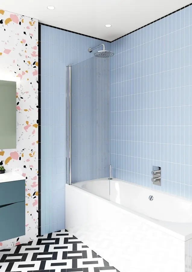 [43B1Cr.DBSSC0850] Design Bath Screen 850 Single Sil