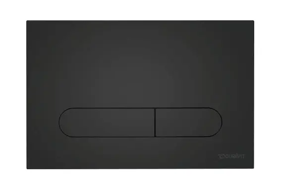 [459Du.WD5009031000] Duravit Flush Plate Black