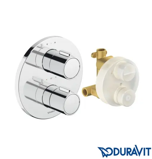 Du Therm Valve+Body Round 2Way CP **