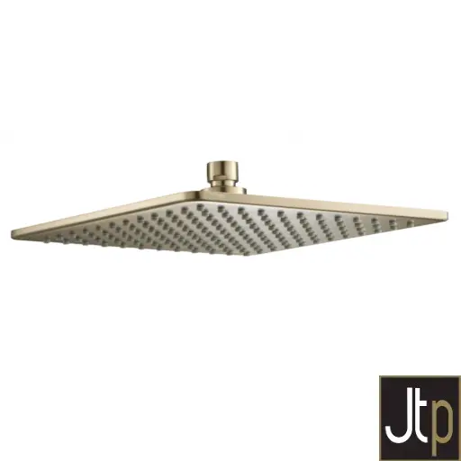 Hix Shower Square Head 250mm Brushed Brass