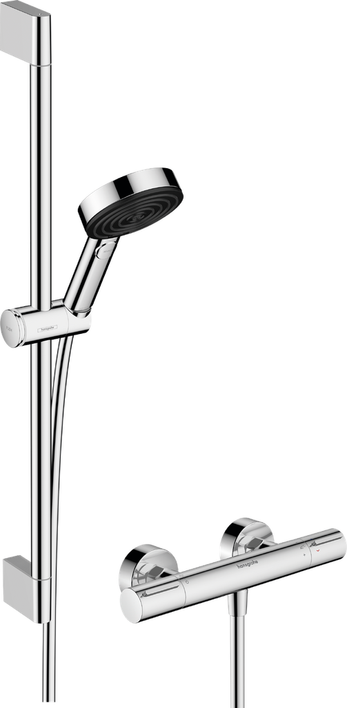 Element Shower Mixer Thermo Exp + Kit