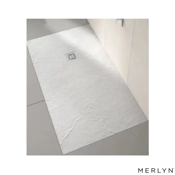 [43Tr17090Me.T179RTW] TrueStone-30 1700x900 ShowerTray Texture Wh