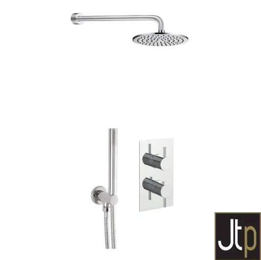 [425Jt.COM038] Round 2 Outlet 2 Handle shower bundle