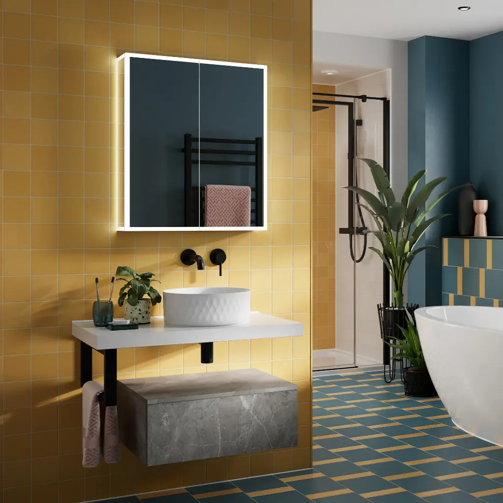 [47Hb.54900] Sound60 Mirror Cabinet Bluetooth