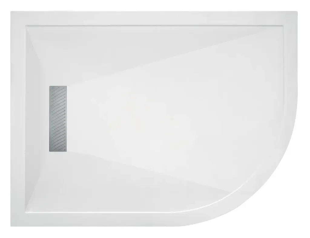 Tm OffSet 1000x800Rh Shower Tray Linear