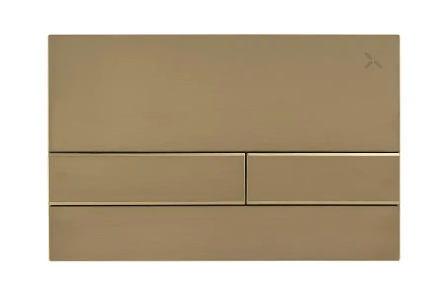 Arena Flush Button Brush brass