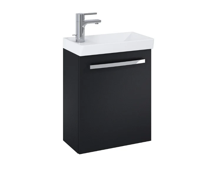 Aquatrend 455 Basin+Wall Unit Matt Carbon