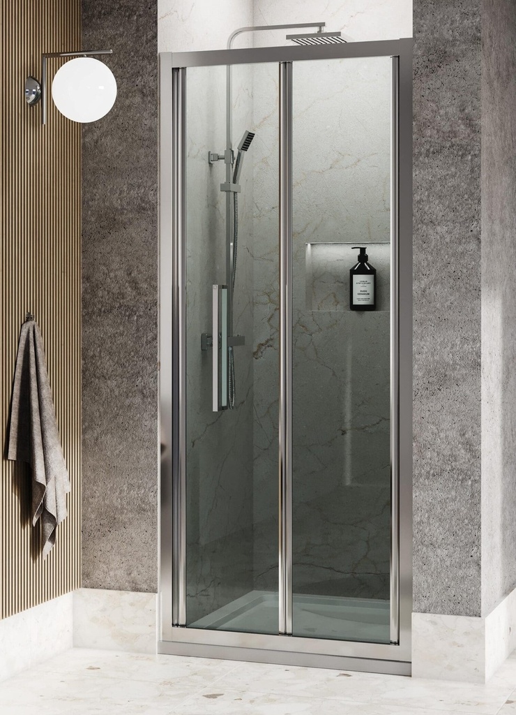 Wave BiFold 900 6mm Silver