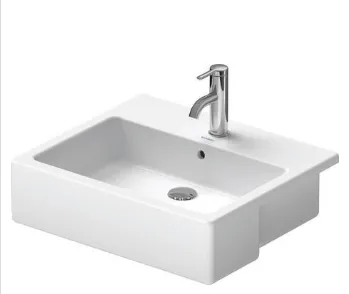 Vero55 Semi Recessed Basin 1th