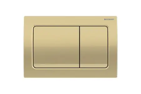 Alpha01 square flush plate brass