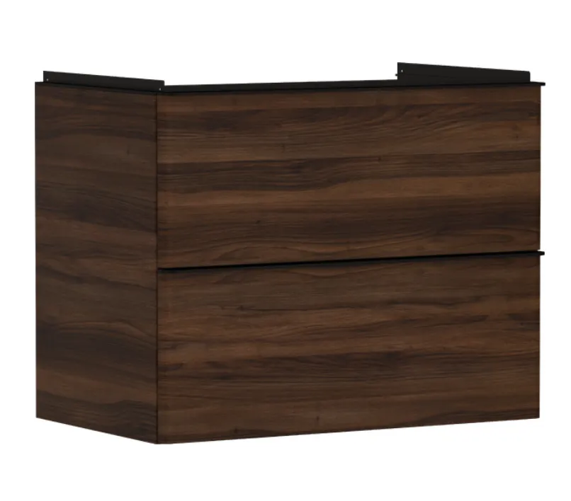 [4780Hg.54030670] Xelu Q 780 Unit Drw2 Walnut Black