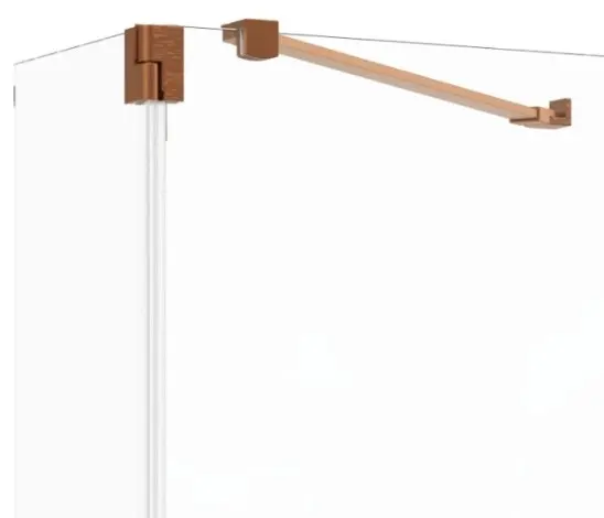 Glass To Wall Bracing Bar Brushed Bronze