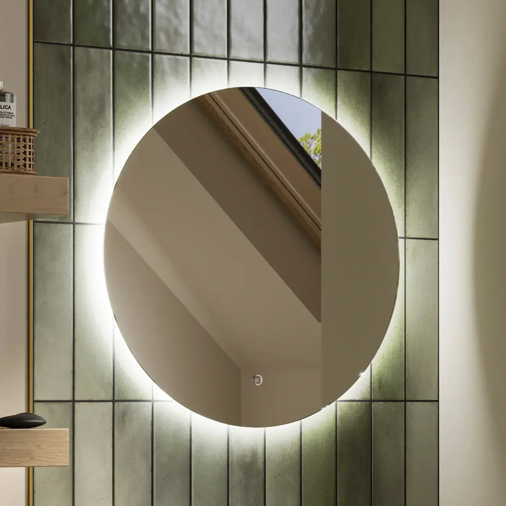 Theme80 Led Mirror Round Heated 