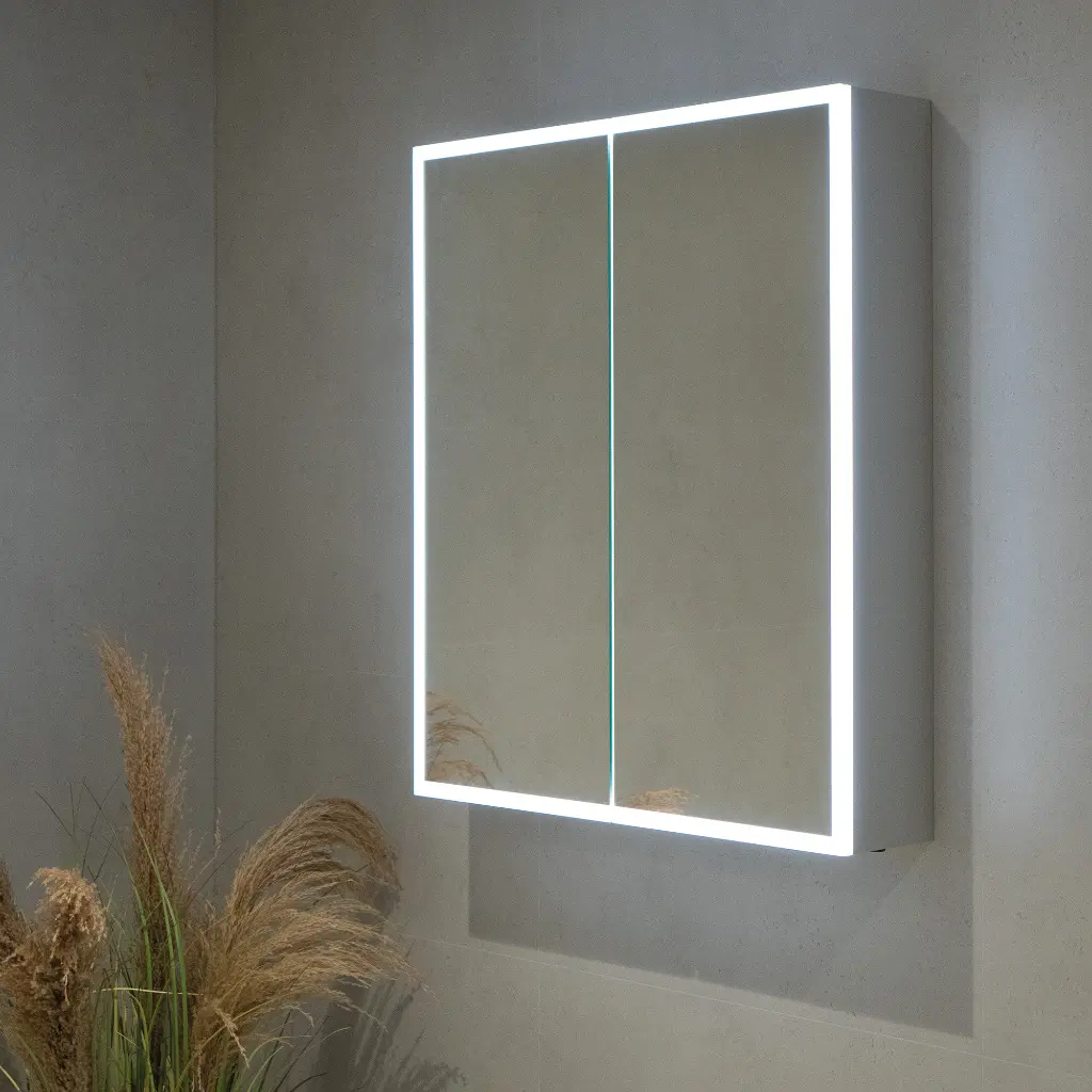 Qubic80 Mirror Cabinet 2Dr