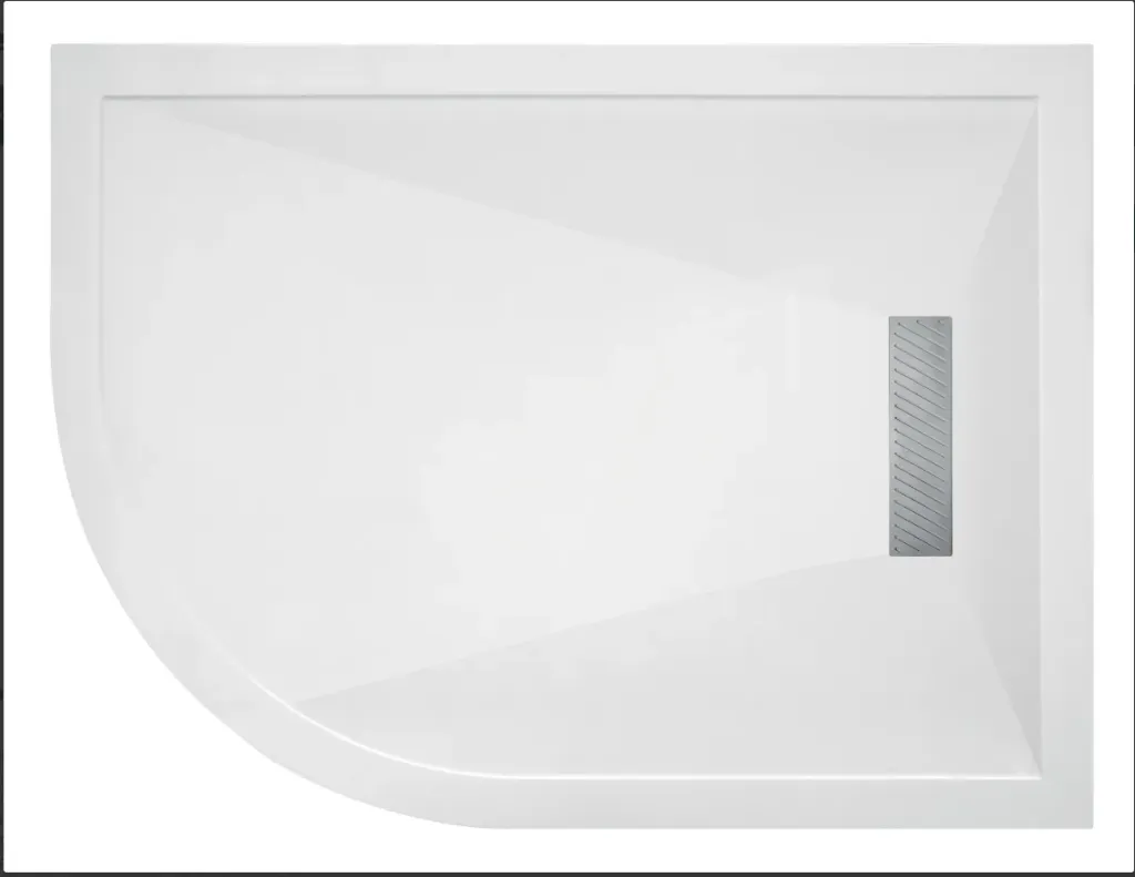 [43Tq1008RTm.G0081] Tm OffSet 1000x800Lh Shower Tray Linear