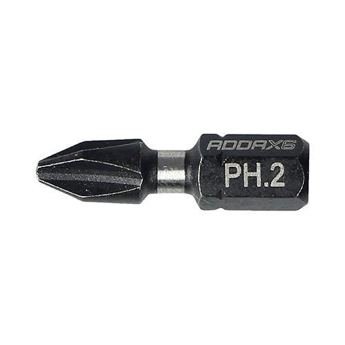 [95DHX,PH2] Hex Bit PH2 Titanium pk10