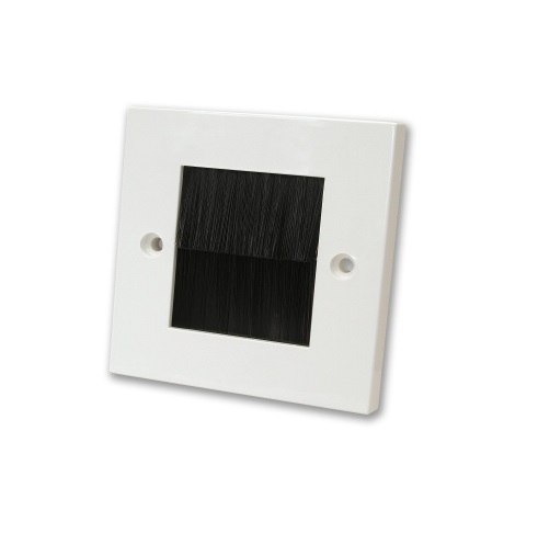 Brush Plate 1g White Blk ML