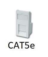 Euro Module Cat5e RJ45 Network White