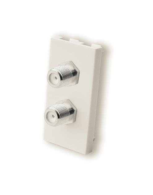 Euro Module Sat Twin White