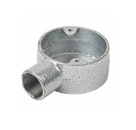 [22RG25X1] Conduit Box 1w 25mm Galv (Terminal)