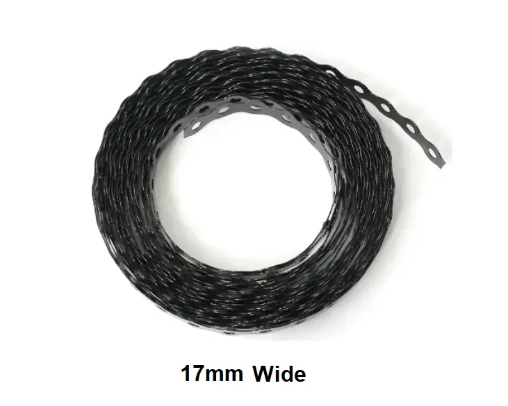 Hanger Strap 17mm x 10m Black Coated