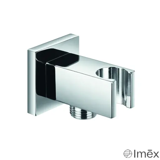 Shower Outlet Elbow+Stay Square