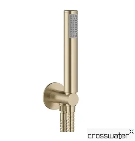 Mpro Walloutlet + Handset + Hose Brushed Brass⛌