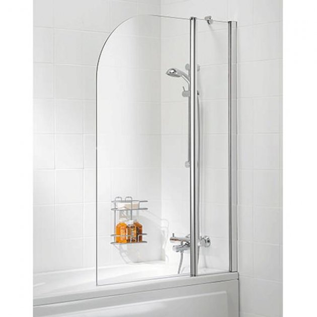 Classic Bath Screen1 Panel 800mm ROUND 8mm