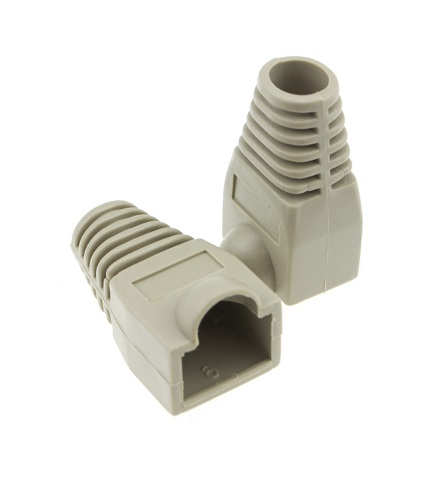 [25MMC.KU4529/GY] RJ45 Cat5/6 Boots Grey **Each**