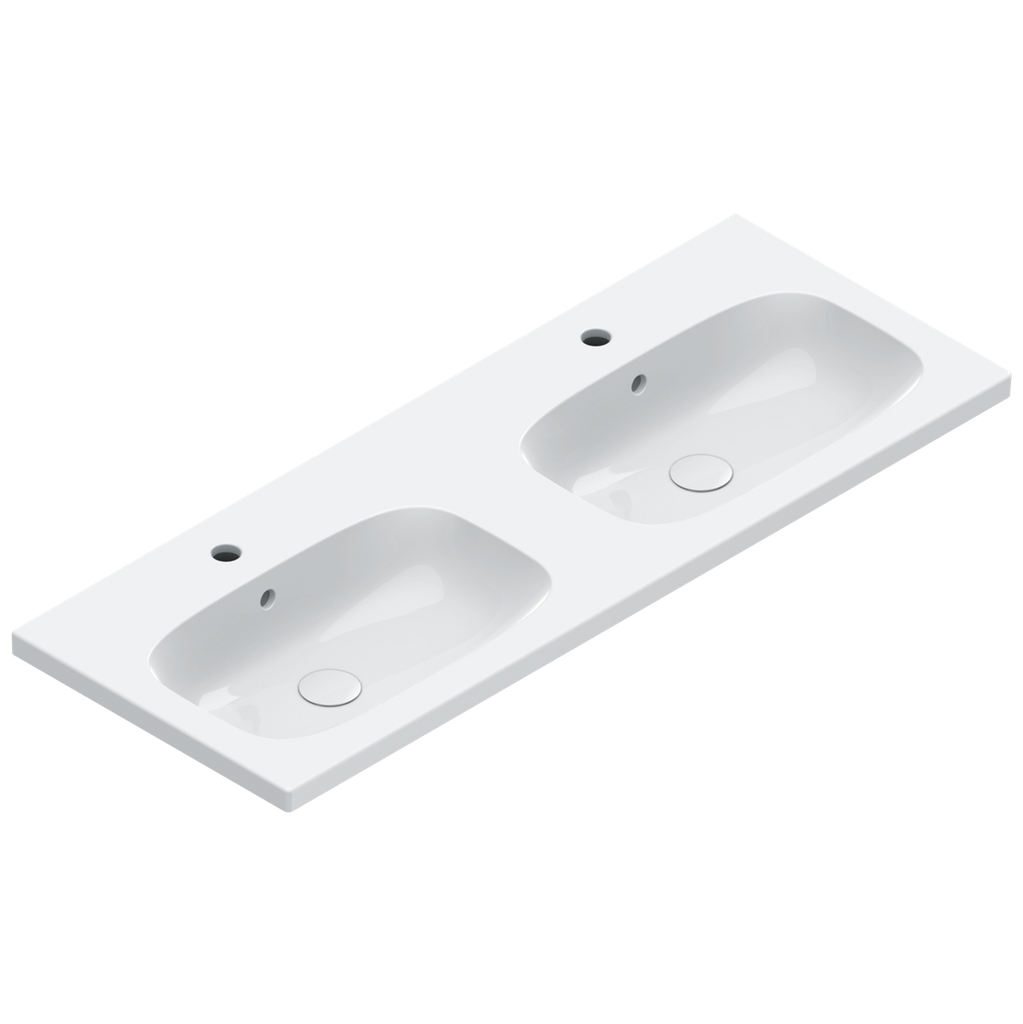 Alvea 120 Double Bowl Basin Nth