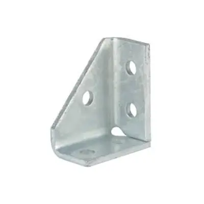 Strut Bracket Bend Vert 2hole-2hole with Support