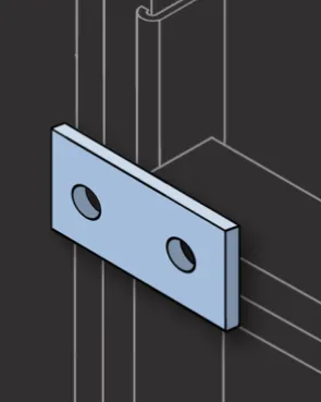 [22UXC.2H] Strut Bracket Coupling 2hole