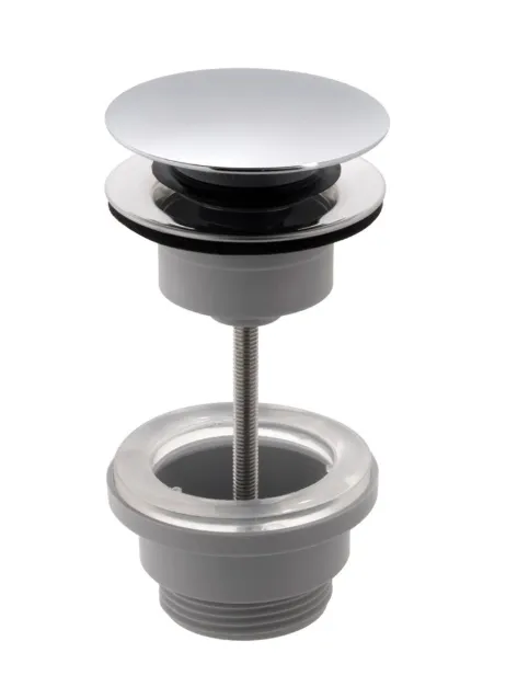 [412WAVd.WG-394-C/P] Vd Push Open Basin Waste ◭Chr
