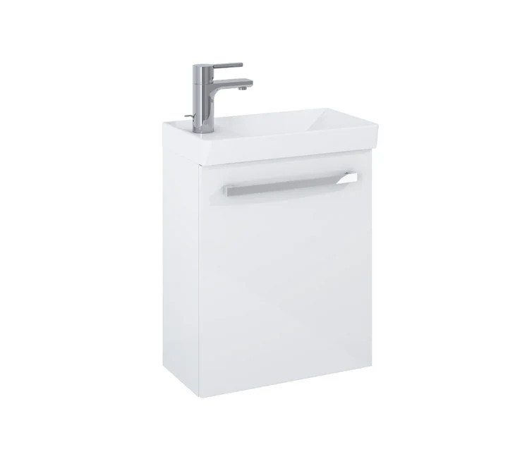 Aquatrend 455 Basin+Wall Unit White Gloss