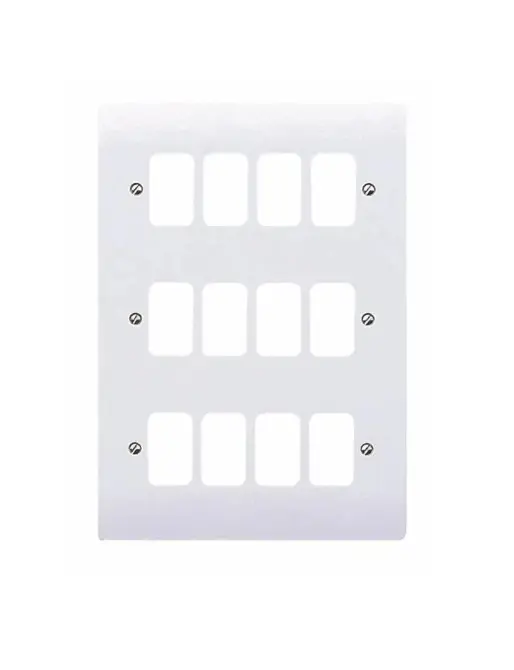 [25MKGA,3Z4] Grid 12g Cover Mk Wh K3639WHI (Req 895alm)