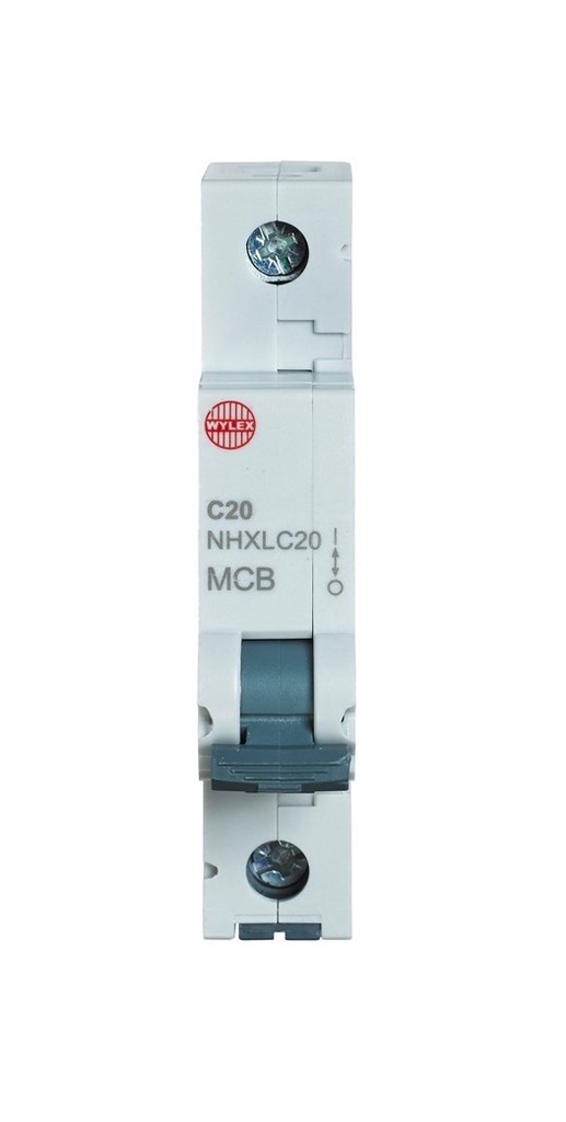 Wylex MCB 20a C curve 6ka