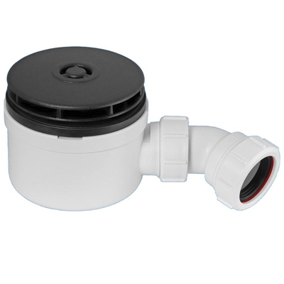 Shower Waste/Trap Dome 70 Black Matt